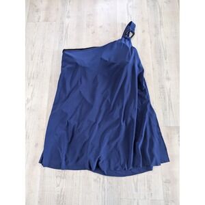 Magicsuit Swimsuit One Shoulder Swim Dress‎ Tummy Control Blue Size 16 resort